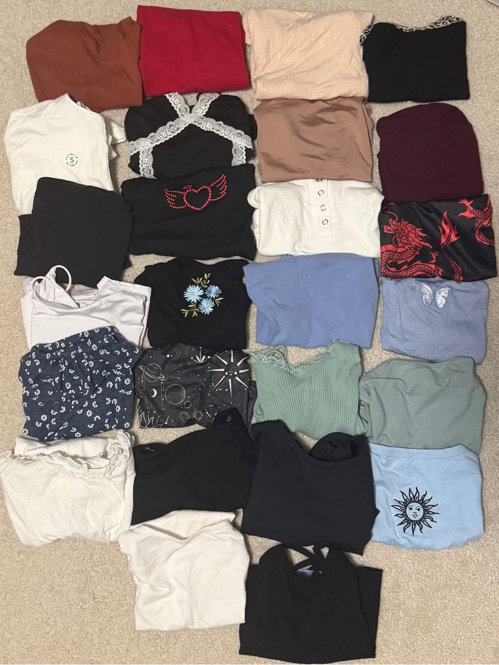 HUGE LOT OF 26 SMALL TANK TOPS